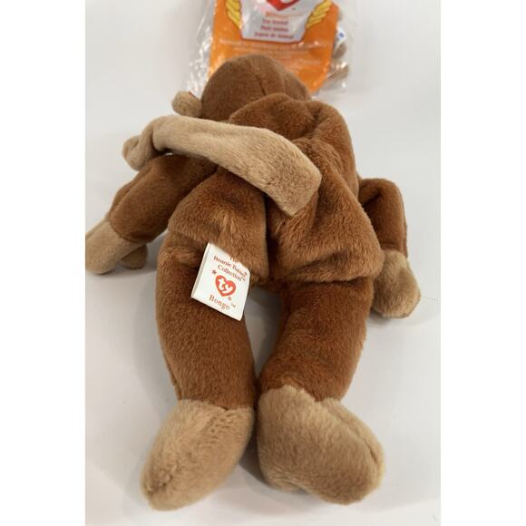 Ty Beanie Babies Bundle (2pcs) Bongo And 1998 McDonald’s Teenie Beanie Bongo - Picture 8 of 13